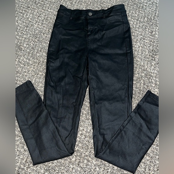 High rise coated skinny pants - Picture 2 of 8